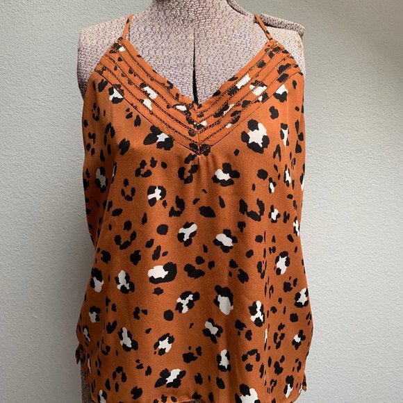 Allison Joy Leopard Strappy Cami - Picture 4 of 8